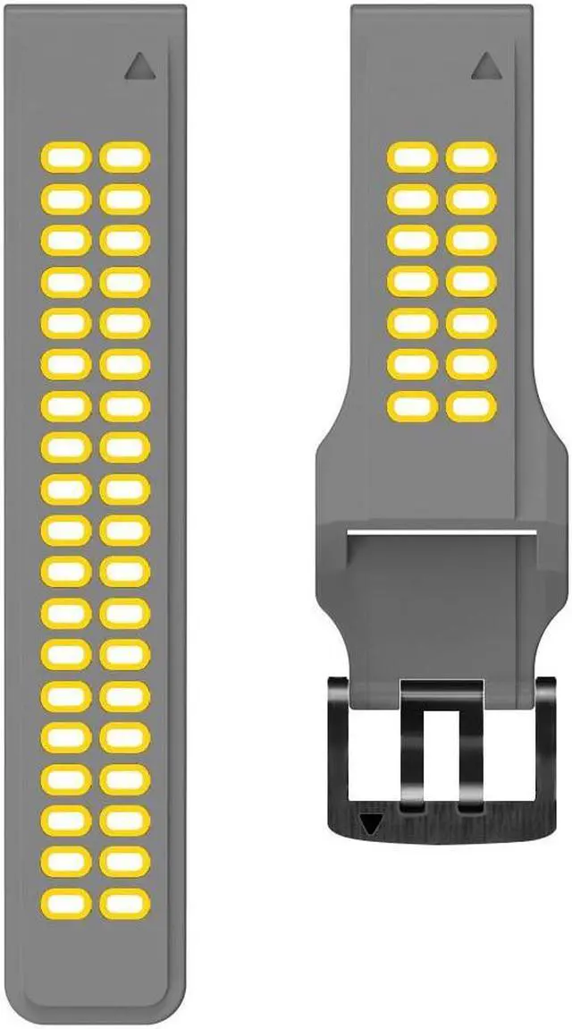 Main image of Silicone Sport Band for G-armin Fenix 7/6 Pro/5 22mm Watchband Bracelet Strap Sports Watch Wristband Waterproof Quick Release(Yellow)