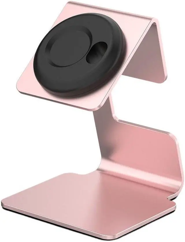 Main image of Charger Stand Holder for G-armin fenix 7S/forerunner 745/Venu SQ Smartwatch Charger Stand Support Silicone Card Coil(Rose powder)