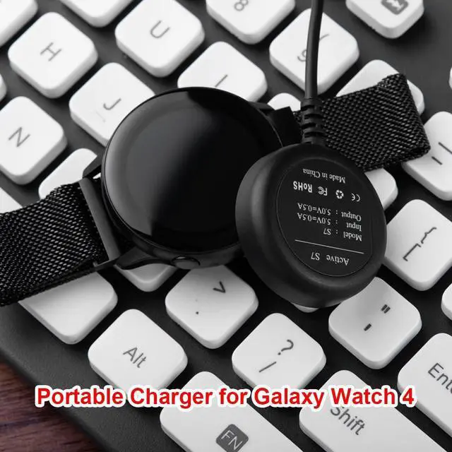 Alt view image 5 of 6 - Universal Charging Cable Dock Cord Accessories for S-amsung Galaxy Watch 4/Classic Smartwatch 1m USB Fast Charging Cable