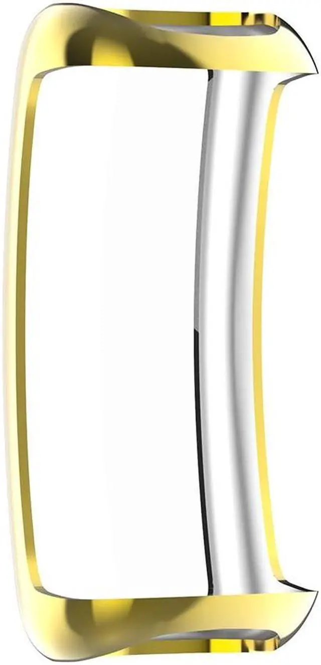 Main image of Portable Watch Protector Scratch-resistant Watch Cover Case Replacement Watch Protective Case All Inclusive for F-itbit Inspire 3(Gold)