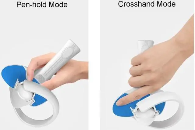 Alt view image 2 of 6 - Virtual Reality Gaming Table Tennis Paddle Grips Handle for P-ico 4 Handle Simulate Real Table Tennis Rackets Paddle Grip