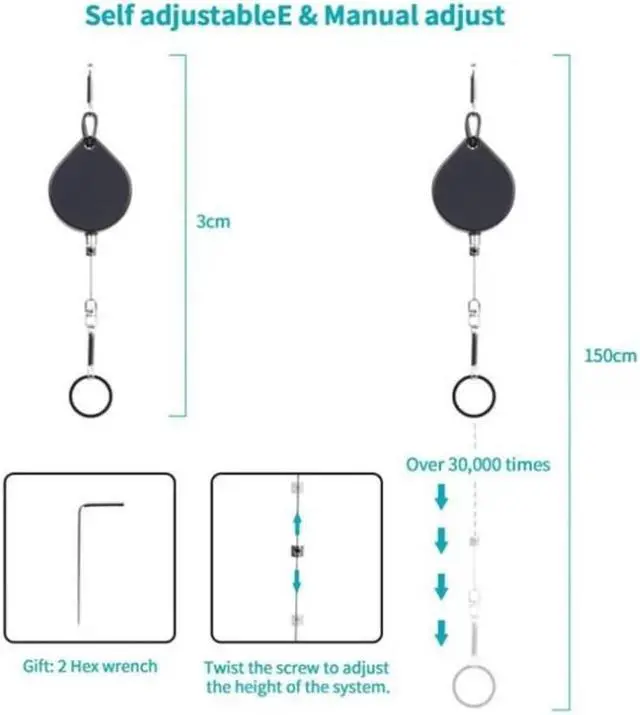 Alt view image 6 of 6 - Durable Cable Management for PS VR2/P-ico4 Link Cable Retractable Pulley