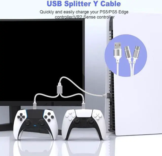 Alt view image 4 of 6 - VR Wall Mount for PS VR2 Controller Hanger Space Saving Storage Rack Charge Cord Screw VR Headset Accessory