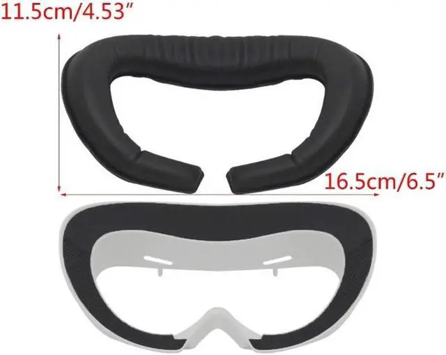 Alt view image 6 of 6 - Resilient VR Face Vent Soft Interface Bracket & Anti-Leakage Light Leather Sponge Face Cover for P-ico 4 VR Headset