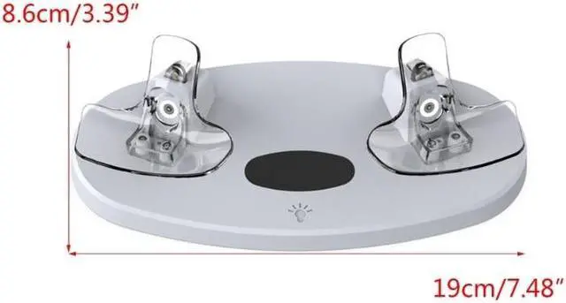 Alt view image 6 of 6 - Upgraded Charging Dock VR Controller  Charger for PS VR2 Controllers Charging Station TypeC Adapter Accessory