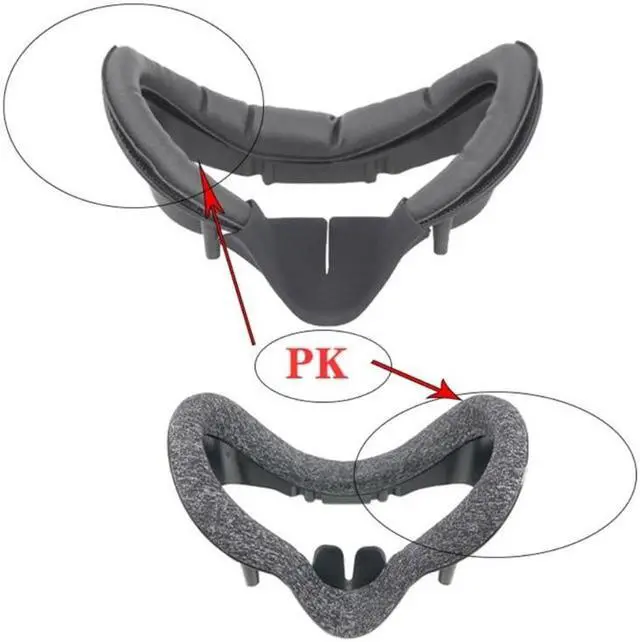 Alt view image 5 of 6 - Face Cushion Pad Frame Anti-Light Leakage Nose Pad for VALVE index VR Headset Anti-Light Leakage Sponge Face Cover Replacement