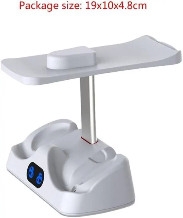 Alt view image 6 of 6 - Enhanced Virtual Reality Controller Charge Dock Stand for PS VR2 Headset Charging Rack with Type-c Port with Indicator