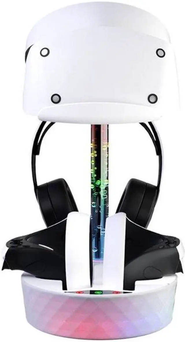 Alt view image 5 of 6 - Charging Dock for PS VR2 Controller Type-C Chargers Stand Headset Display Stand Mount with Charging Indicator