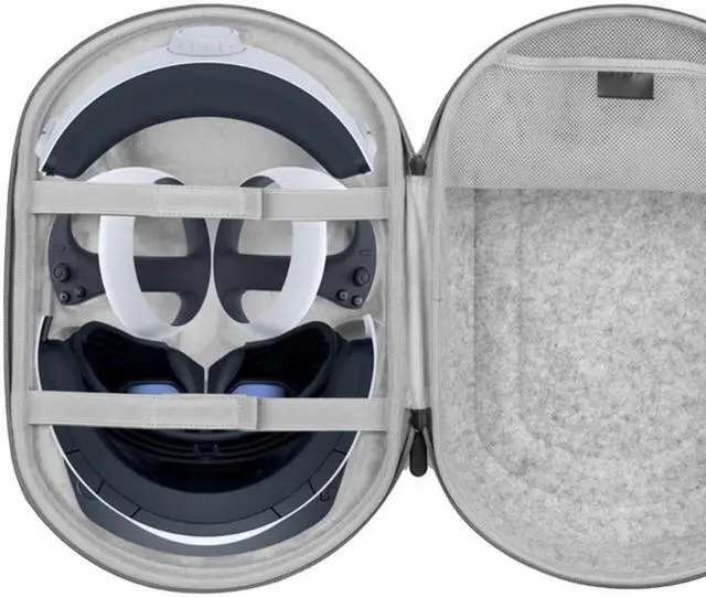 Alt view image 3 of 6 - Small Traveling Carrying Box for PS VR2 Headset Storage Bag Large Capacity