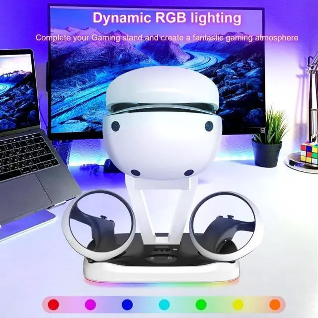 Alt view image 5 of 6 - For PS VR2 Gamepad Handle Charging Stand Professional Controller Charging-Cradle