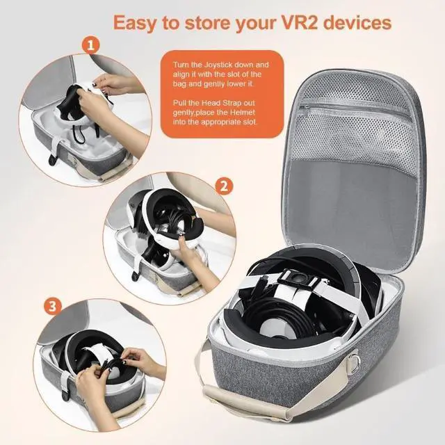 Alt view image 4 of 6 - Protective Bags for PS VR2 Headset Protectors es Holder Storage Box