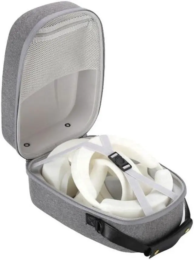 Alt view image 3 of 6 - EVA Hard Box for PS VR2 Gaming Headset Holder Bags with Inner Elastic Bands Protective Cover Dirt-resistant Holder