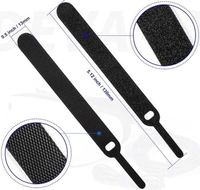 Alt view image 5 of 6 - Durable Hook Cord Organizers for PS 2/ Headset Cable Management Fastening Straps Wire Wrap Managements