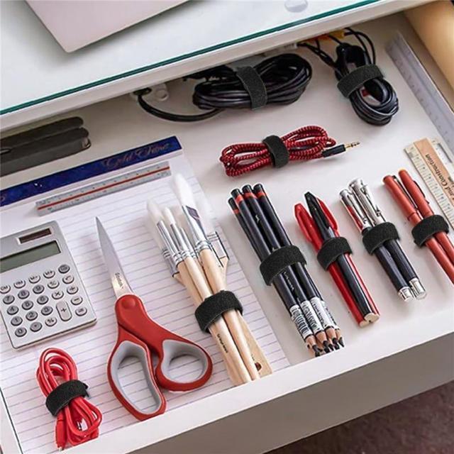 Alt view image 4 of 6 - Durable Hook Cord Organizers for PS 2/ Headset Cable Management Fastening Straps Wire Wrap Managements