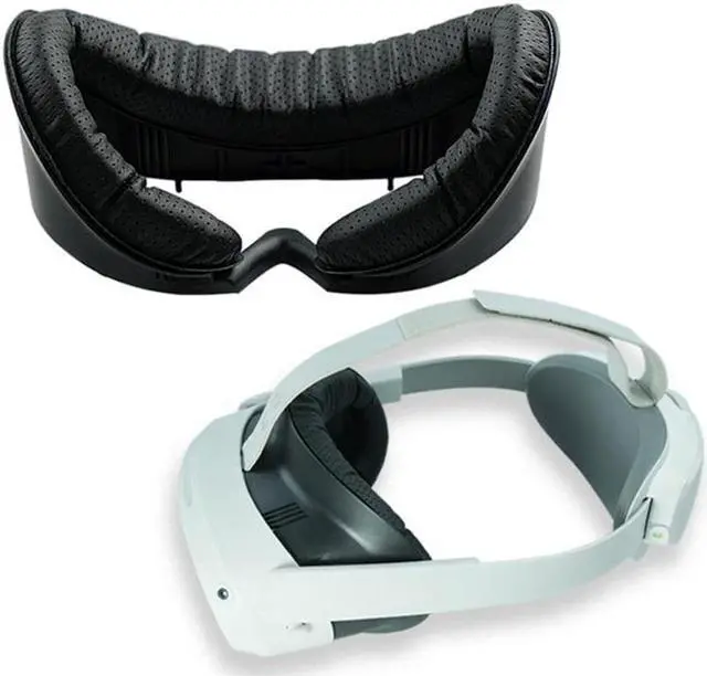 Alt view image 5 of 6 - Upgraded VR Face Interface Bracket Sponge Pad for 4 VR Headset Comfortable Sponge Face Pad Rocker Caps Lens Cover