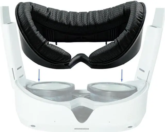 Alt view image 3 of 6 - Upgraded VR Face Interface Bracket Sponge Pad for 4 VR Headset Comfortable Sponge Face Pad Rocker Caps Lens Cover