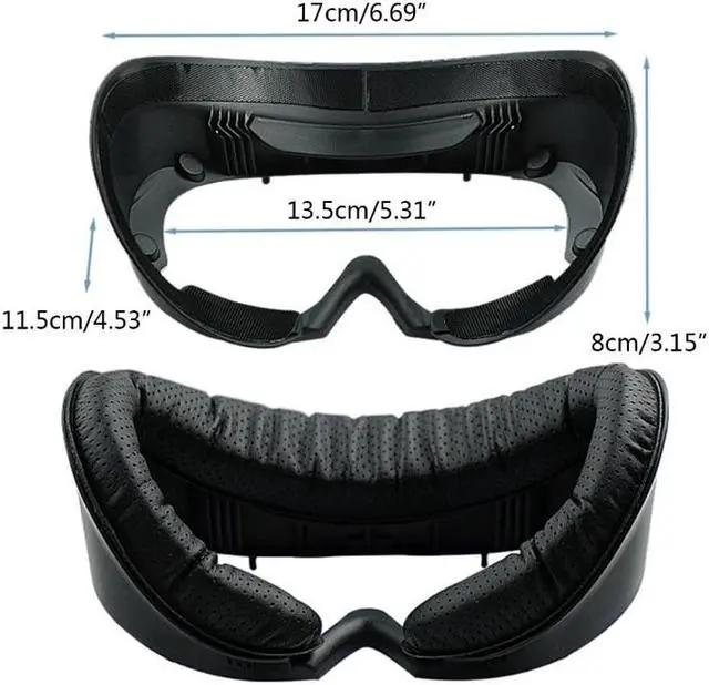 Alt view image 6 of 6 - Upgraded VR Face Interface Bracket Sponge Pad for 4 VR Headset Comfortable Sponge Face Pad Rocker Caps Lens Cover