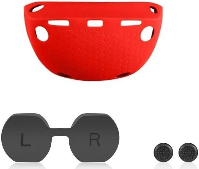 Main image of Headset Shells Lens Caps Rocker Caps for PS VR2 Headset Skin Silicone Pad Durable Silicone Sleeves Holder Rocker Caps(red)