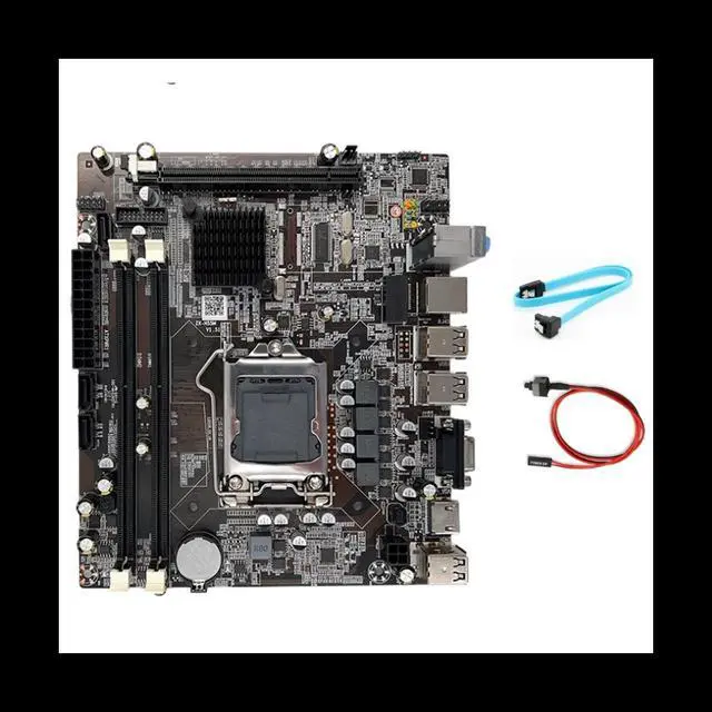 Main image of H55 Motherboard LGA1156 Supports I3 530 I5 760 Series CPU DDR3 Memory Computer Motherboard with SATA Cable+Switch Cable