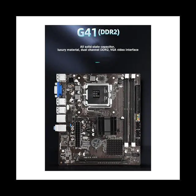Alt view image 4 of 6 - G41 Computer Motherboard Support LAGA775/771 CPU Support Dual-Channel DDR2 Memory Desktop Computer Motherboard