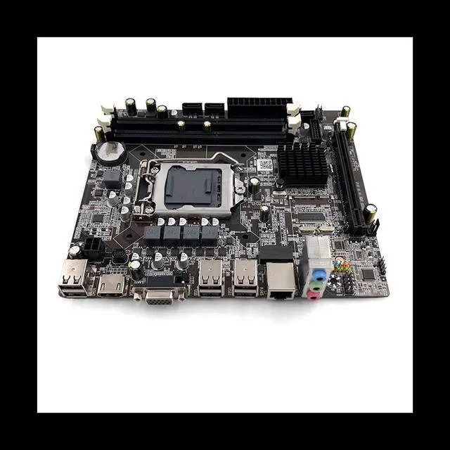Alt view image 5 of 6 - H55 Motherboard LGA1156 Supports I3 530 I5 760 Series CPU DDR3 Memory Computer Motherboard with SATA Cable+Switch Cable
