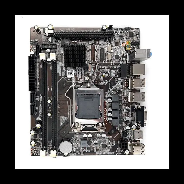Alt view image 3 of 6 - H55 Motherboard LGA1156 Supports I3 530 I5 760 Series CPU DDR3 Memory Computer Motherboard with SATA Cable+Switch Cable