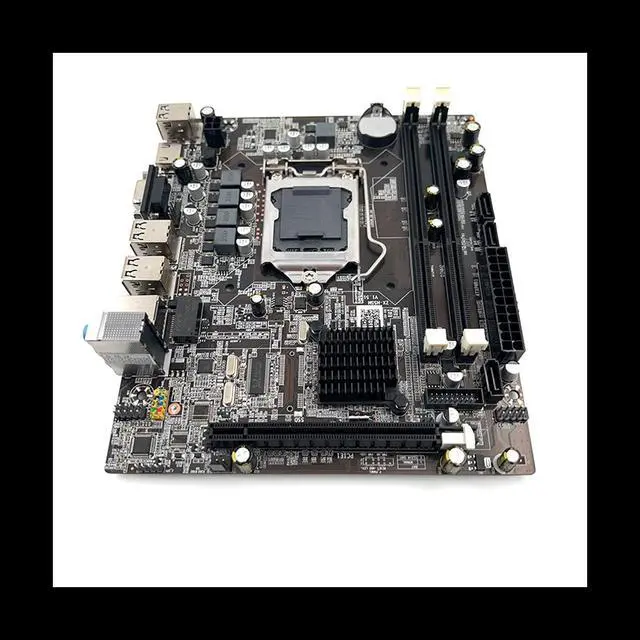 Alt view image 6 of 6 - H55 Motherboard LGA1156 Supports I3 530 I5 760 Series CPU DDR3 Memory Computer Motherboard with SATA Cable+Switch Cable