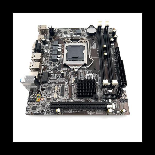 Alt view image 6 of 6 - H55 Motherboard LGA1156 Supports I3 530 I5 760 Series CPU DDR3 Memory Desktop Computer Motherboard+I3 530 CPU+SATA Cable