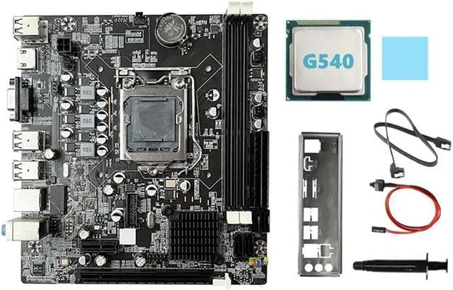 Main image of B75 Desktop Motherboard+G540 CPU+SATA Cable+Switch Cable+Baffle LGA1155 DDR3 for I3 I5 I7 Series Pentium Celeron CPU