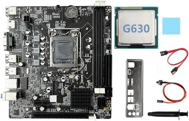 Main image of B75 Desktop Motherboard+G630 CPU+SATA Cable+Switch Cable+Baffle LGA1155 DDR3 for I3 I5 I7 Series Pentium Celeron CPU