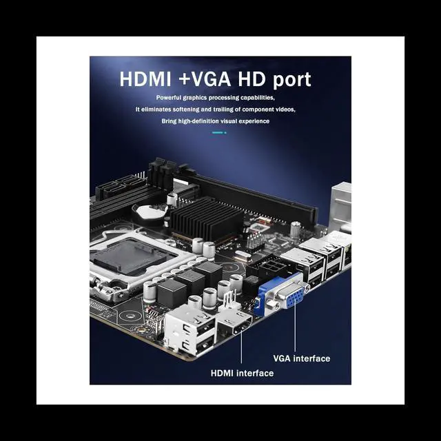 Alt view image 6 of 6 - H61S Computer Motherboard ITX Small Board Support DDR3 Memory LGA 1155 CPU Office Home Desktop Motherboard