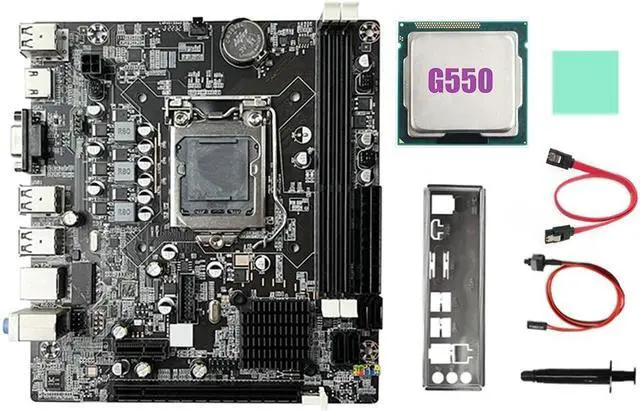 Main image of B75 Desktop Motherboard+G550 CPU+SATA Cable+Switch Cable+Baffle LGA1155 DDR3 for I3 I5 I7 Series Pentium Celeron CPU