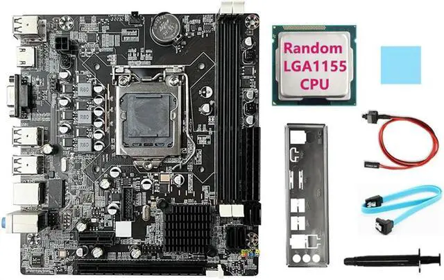 Main image of B75 Motherboard+CPU+SATA Cable+Switch Cable+Baffle LGA1155 DDR3 Support 2X8G for I3 I5 I7 Series Pentium Celeron CPU