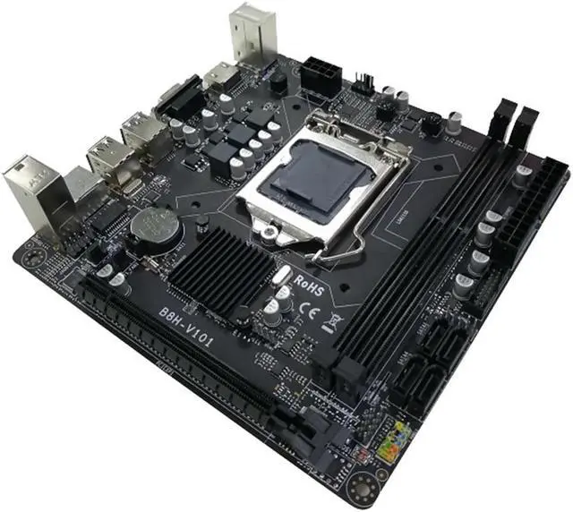 Alt view image 2 of 6 - B85 Desktop Computer Motherboard LGA1150 DDR3X2 16GB 240PIN ECC RAM Slot VGA+HD PCIE X16 Supporting I7/I5/I3/E3 CPU