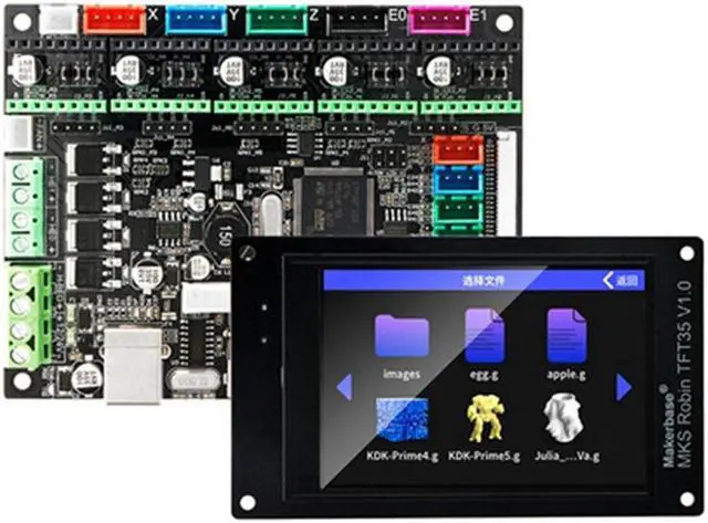 Main image of For Makerbase MKS Robin Nano V1.2 3D Printer Motherboard ESP32 MCU Control Board with TFT35 Touch Screen Kit