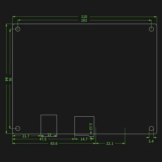 Alt view image 4 of 6 - For Makerbase MKS Robin Nano V1.2 3D Printer Motherboard ESP32 MCU Control Board with TFT35 Touch Screen Kit