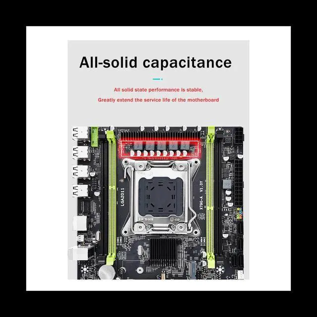 Alt view image 6 of 6 - X79G-A Computer Motherboard Supports 4XDDR3 Memory LGA 2011 Slot CPU Desktop Computer Gaming Office Motherboard