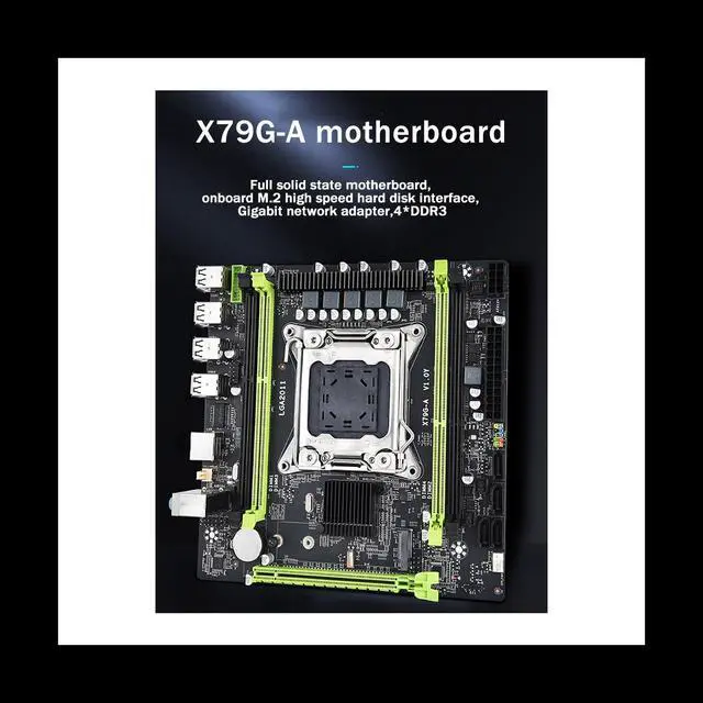 Alt view image 5 of 6 - X79G-A Computer Motherboard Supports 4XDDR3 Memory LGA 2011 Slot CPU Desktop Computer Gaming Office Motherboard