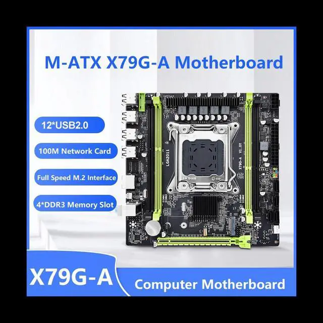 Alt view image 4 of 6 - X79G-A Computer Motherboard Supports 4XDDR3 Memory LGA 2011 Slot CPU Desktop Computer Gaming Office Motherboard