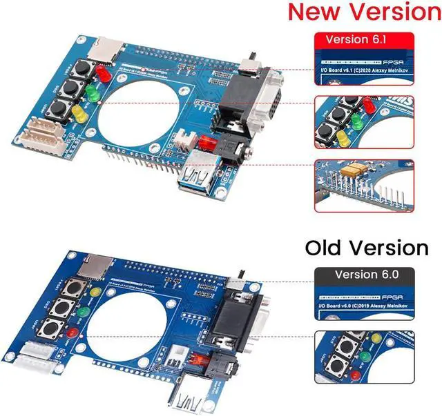 Alt view image 3 of 6 - For Mister FPGA IO Analog Board V6.1+USB Hub V2.1 Board+Fan for Terasic DE10-Nano Mister FPGA