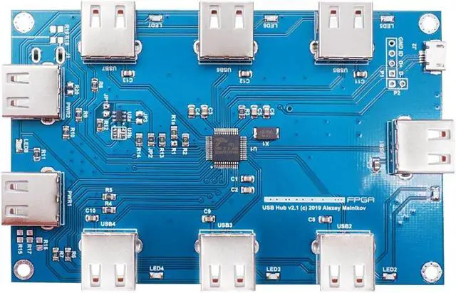 Alt view image 2 of 6 - For Mister FPGA IO Analog Board V6.1+USB Hub V2.1 Board+Fan for Terasic DE10-Nano Mister FPGA