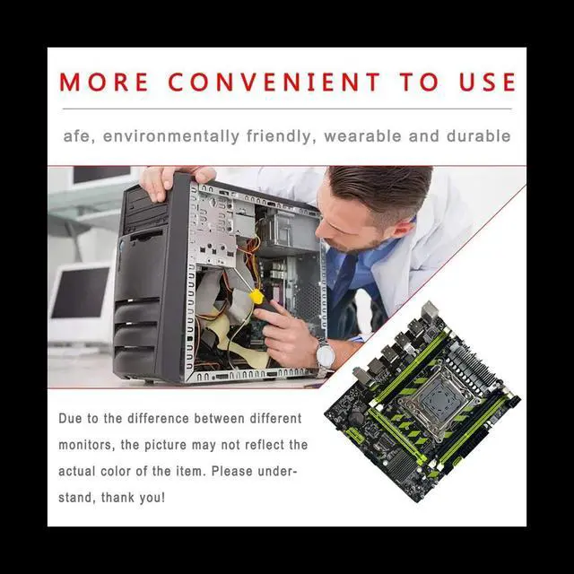 Alt view image 2 of 6 - X79G Server Game Motherboard+Thermal Grease LGA2011 4XDDR3 RECC RAM Slot M.2 NVME PCI-E X16 6XUSB2.0 SATA3.0 Motherboard
