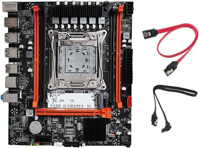 Main image of X99H(X99) PC Motherboard Kit+2XSATA Cable LGA2011-V3 DDR3X4 ECC Server RAM Slot M.2 NVME PCI-E X16 SATA3.0 Motherboard