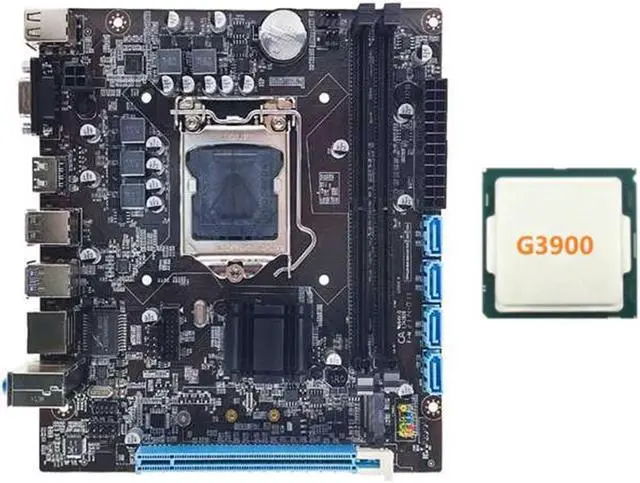 Main image of H110 Desktop Computer Motherboard Supports LGA1151 6/7 Generation CPU Dual-Channel DDR4 Memory+G3900 CPU
