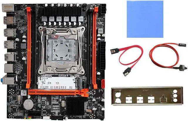 Main image of X99H Motherboard Kit+Thermal Pad+SATA Cable+Switch Cable+Bezel LGA2011-V3 DDR3X4 ECC RAM Slot M.2 NVME PCI-E X16 SATA3.0