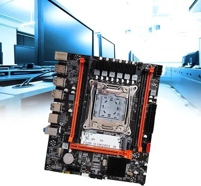 Alt view image 6 of 6 - X99H Motherboard Kit+Thermal Pad+SATA Cable+Switch Cable+Bezel LGA2011-V3 DDR3X4 ECC RAM Slot M.2 NVME PCI-E X16 SATA3.0