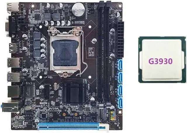 Main image of H110 Desktop Computer Motherboard Supports LGA1151 6/7 Generation CPU Dual-Channel DDR4 Memory+G3930 CPU
