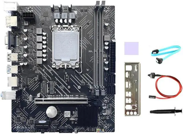 Main image of H610 Motherboard+Thermal Pad+Thermal Grease LGA1700 DDR4 Gigabit LAN for G6900 G7400 I3 12100 I5 12500 12Th CPU