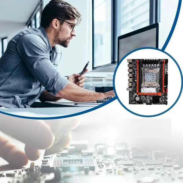 Alt view image 6 of 6 - X99H Desktop Motherboard B85 Chip LGA2011-V3 DDR3X4 ECC Server Memory Slot M.2 NVME PCI-E 3.0 X16 SATA3.0 for PC