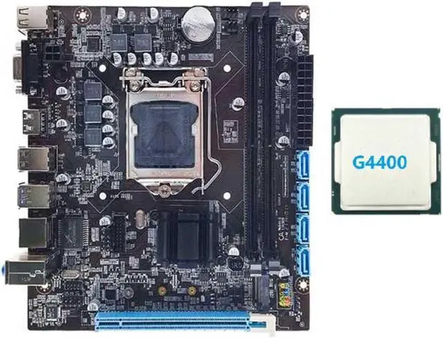 Main image of H110 Desktop Computer Motherboard Supports LGA1151 6/7 Generation CPU Dual-Channel DDR4 Memory+G4400 CPU